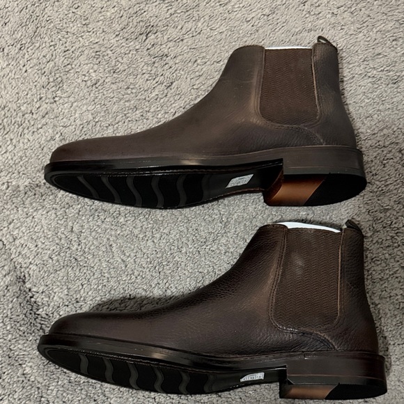 Crown Vintage Men's Dark Brown Leather Chelsea Boots - Picture 4 of 8